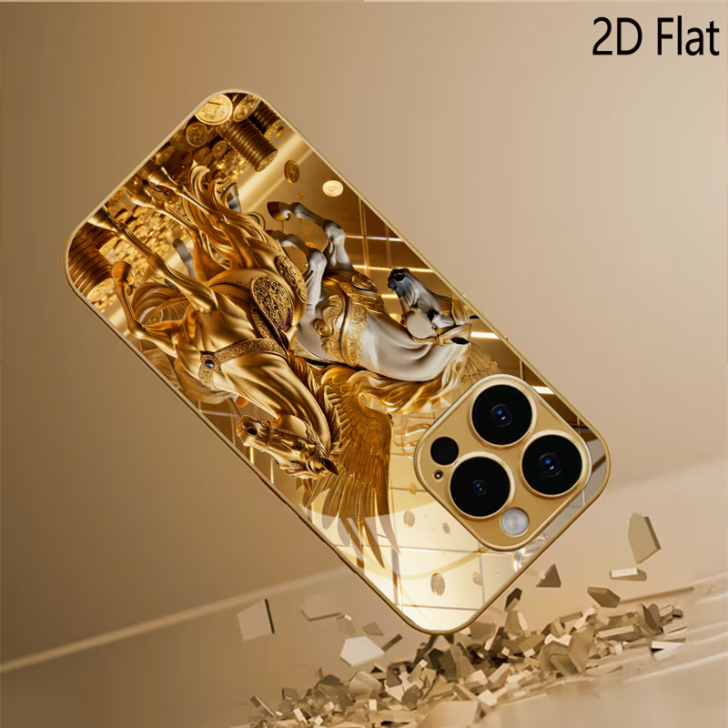 Two horses Patterned tempered  - Phone Cases Horse 评论和价格