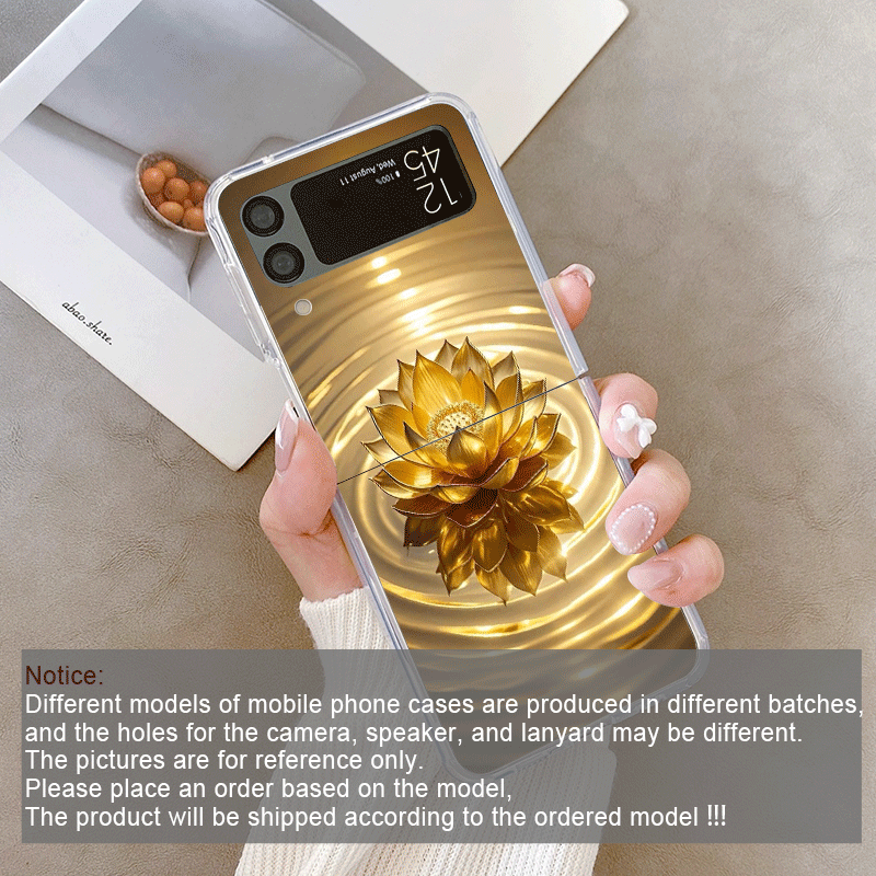 Creative Golden Lotus Flower P - Phone Cases Z Fold 4 评论和价格