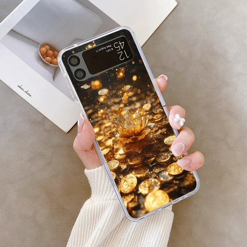 Creative Golden Lotus Flower P - Phone Cases Z Fold 4 评论和价格