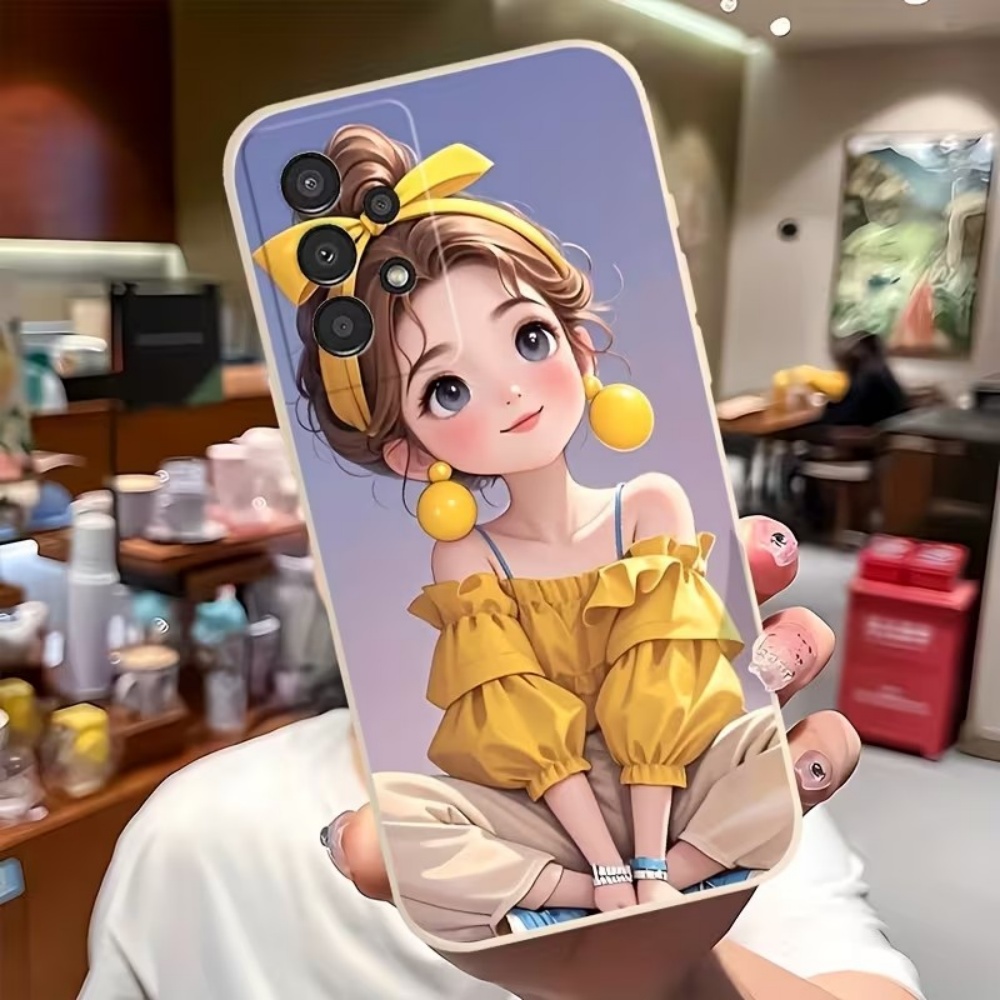 Cute Cartoon Girl Pattern Desi - Phone Cases Girly 评论和价格